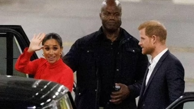 Prince Harry-Meghan Markle: The bodyguard was recently photographed with Prince Harry and Meghan Markle. (Twitter)