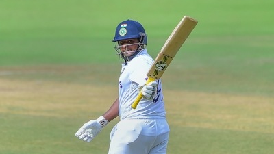 Sarfaraz was the top-scorer in last season's Ranji Trophy, scoring 982 runs in six matches at an average of 122.75 (PTI) Sarfaraz was the top-scorer in last season's Ranji Trophy, scoring 982 runs in six matches at an average of 122.75 (PTI)