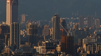 Taiwan Coronavirus Rules: A general view of Taipei skyline during sunrise in Taipei, Taiwan. (Reuters)
