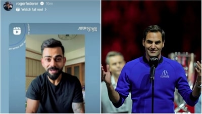 Virat Kohli had shared a video message for Roger Federer on Thursday (Instagram/AP) Virat Kohli had shared a video message for Roger Federer on Thursday (Instagram/AP)