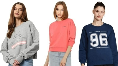 Amazon Great Indian Festival Sale is offering attractive discounts on sweatshirts for women. Amazon Great Indian Festival Sale is offering attractive discounts on sweatshirts for women.