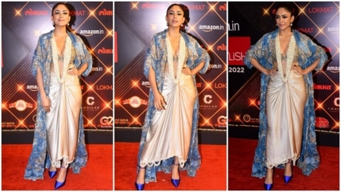 Mrunal Thakur slays the red-carpet fashion at the Lokmat Awards. (HT Photo/Varinder Chawla) Mrunal Thakur slays the red-carpet fashion at the Lokmat Awards. (HT Photo/Varinder Chawla)