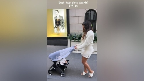 Priyanka Chopra takes her daughter Malti Marie Chopra Jonas out on a stroll.&nbsp; (Instagram)