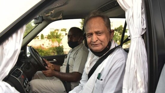 Rajasthan chief minister Ashok Gehlot. (HT PHOTO)