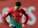 Portugal's Cristiano Ronaldo looks dejected after the match&nbsp;