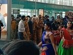 Staff were dressed in tiger costumes and traditional dresses. Staff were dressed in tiger costumes and traditional dresses.