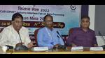 Nachiket Kotwaliwale, director of ICAR-CIPHET, along with others, addressing the media persons regarding industry interface fair on agro-processing, in PAU, Ludhiana. (Harvinder Singh/HT)