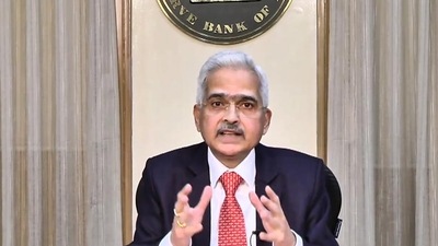 RBI governor Shaktikanta Das in Mumbai on Friday. (PTI PHOTO) (HT_PRINT) RBI governor Shaktikanta Das in Mumbai on Friday. (PTI PHOTO) (HT_PRINT)