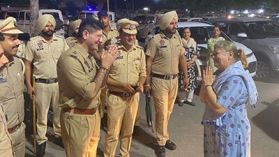 Supervised by Mohali SSP Vivek Sheel Soni, police teams visited various places, including Phase 3B2, Phase 11, Zirakpur and Sohana. (HT Photo)