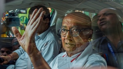 Digvijaya Singh on Friday oped out of the Congress presidential poll race. (PTI) Digvijaya Singh on Friday oped out of the Congress presidential poll race. (PTI)