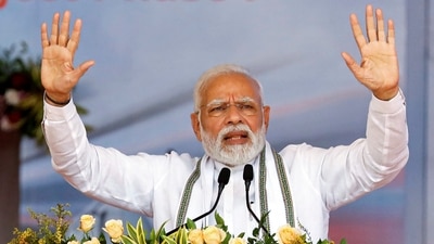 Prime Minister Narendra Modi addresses people during the inauguration of the Vande Bharat Express train and Ahmedabad Metro Rail Project phase I, in Ahmedabad. (PTI) Prime Minister Narendra Modi addresses people during the inauguration of the Vande Bharat Express train and Ahmedabad Metro Rail Project phase I, in Ahmedabad. (PTI)
