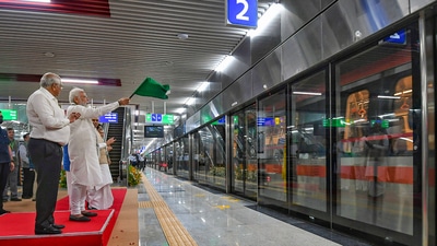 The first such train was started on the New Delhi-Varanasi route, while the second one was on the New Delhi-Shri Mata Vaishno Devi Katra route, an official said. (PTI) The first such train was started on the New Delhi-Varanasi route, while the second one was on the New Delhi-Shri Mata Vaishno Devi Katra route, an official said. (PTI)