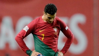 Portugal's Cristiano Ronaldo looks dejected after the match&nbsp; (REUTERS)