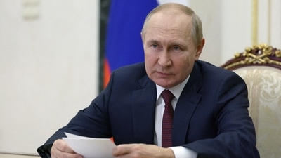 FILE PHOTO: Russian President Vladimir Putin, (via REUTERS)