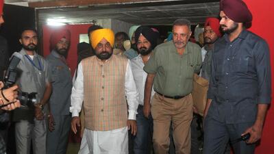 Chief minister Bhagwant Mann at the Vidhan Sabha in Chandigarh on Friday. (RAVI KUMAR/HT) Chief minister Bhagwant Mann at the Vidhan Sabha in Chandigarh on Friday. (RAVI KUMAR/HT)