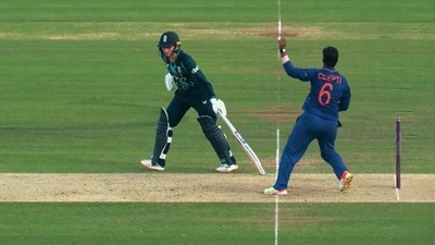 Deepti Sharma ran Charlotte Dean out for backing up too far at the non-striker's end