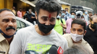 Raj Kundra granted bail in the pornographic film case on Sept 21. (ANI Photo) (Sunil Khandare) Raj Kundra granted bail in the pornographic film case on Sept 21. (ANI Photo) (Sunil Khandare)