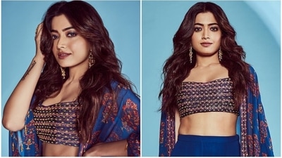 Rashmika Mandanna serves Dandiya nights fashion in stunning ethnic look. (Instagram) Rashmika Mandanna serves Dandiya nights fashion in stunning ethnic look. (Instagram)