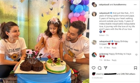 Taking to Instagram, the couple shared pictures from the birthday celebrations and also penned a note.