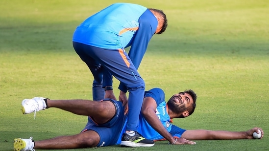 Indian bowler Jasprit Bumrah during a practice session ahead of the 1st match of the T20 cricket series between India and South Africa(PTI)