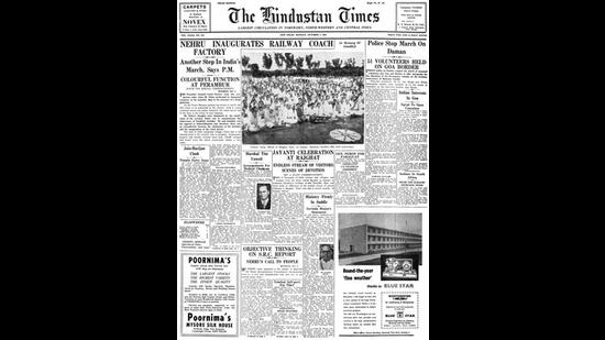 HT This Day: October 3, 1955 -- Nehru inaugurates railway coach factory HT This Day: October 3, 1955 -- Nehru inaugurates railway coach factory