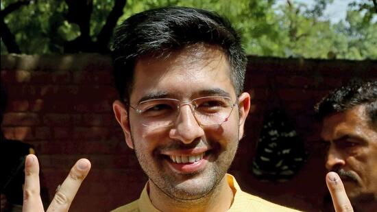 AAP MP Raghav Chadha. (ANI)