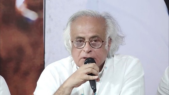 Congress MP Jairam Ramesh at a press conference in Karnataka on Friday, September 30, 2022. (Screengrab of video/Congress Twitter) Congress MP Jairam Ramesh at a press conference in Karnataka on Friday, September 30, 2022. (Screengrab of video/Congress Twitter)