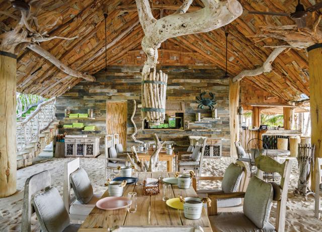 The crab shack at Soneva Jani