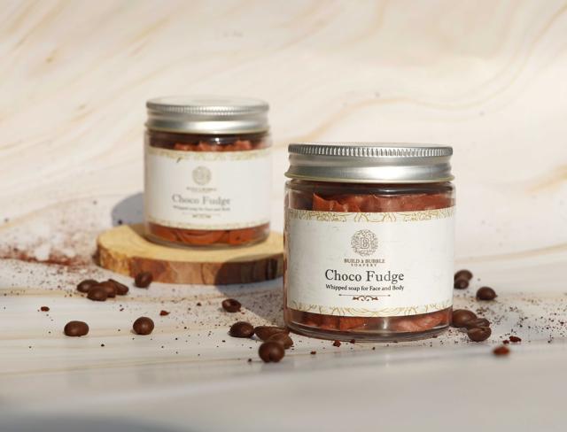 Coffee-based whipped soap by Build A Bubble. Coffee-based whipped soap by Build A Bubble.