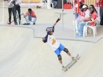 The new skate park at the Sabarmati riverfront was buzzing with youthful energy and nervous excitement as the sport made its National Games debut. The new skate park at the Sabarmati riverfront was buzzing with youthful energy and nervous excitement as the sport made its National Games debut.