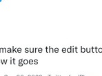 Twitter Blue's edited post Twitter Blue's edited post