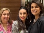 Karisma Kapoor, Neetu Kapoor and Ranbir Kapoor pose with their family at the birthday celebration. Karisma Kapoor, Neetu Kapoor and Ranbir Kapoor pose with their family at the birthday celebration.