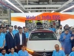 The ‘Made in India’ Mercedes Mercedes-Benz EQS 580 was launched by Union minister Nitin Gadkari. The ‘Made in India’ Mercedes Mercedes-Benz EQS 580 was launched by Union minister Nitin Gadkari.