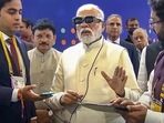 New Delhi: Prime Minister Narendra Modi with Akash Ambani, son of businessman Mukesh Ambani, during the inauguration of the 6th India Mobile Congress at Pragati Maidan in New Delhi, Saturday, Oct. 1, 2022. (PTI Photo) New Delhi: Prime Minister Narendra Modi with Akash Ambani, son of businessman Mukesh Ambani, during the inauguration of the 6th India Mobile Congress at Pragati Maidan in New Delhi, Saturday, Oct. 1, 2022. (PTI Photo)