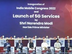 Prime Minister officially launches 5G service rollout in India(Screengrab/ PMO) Prime Minister officially launches 5G service rollout in India(Screengrab/ PMO)