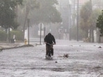 Hurricane Ian In South Carolina: Flood waters cover the street during Hurricane Ian.(AP) Hurricane Ian In South Carolina: Flood waters cover the street during Hurricane Ian.(AP)