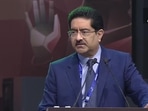 Aditya Birla Group chairman Kumar Mangalam Birla at the inauguration of the India Mobile Congress 2022 at Pragati Maidan in New Delhi.