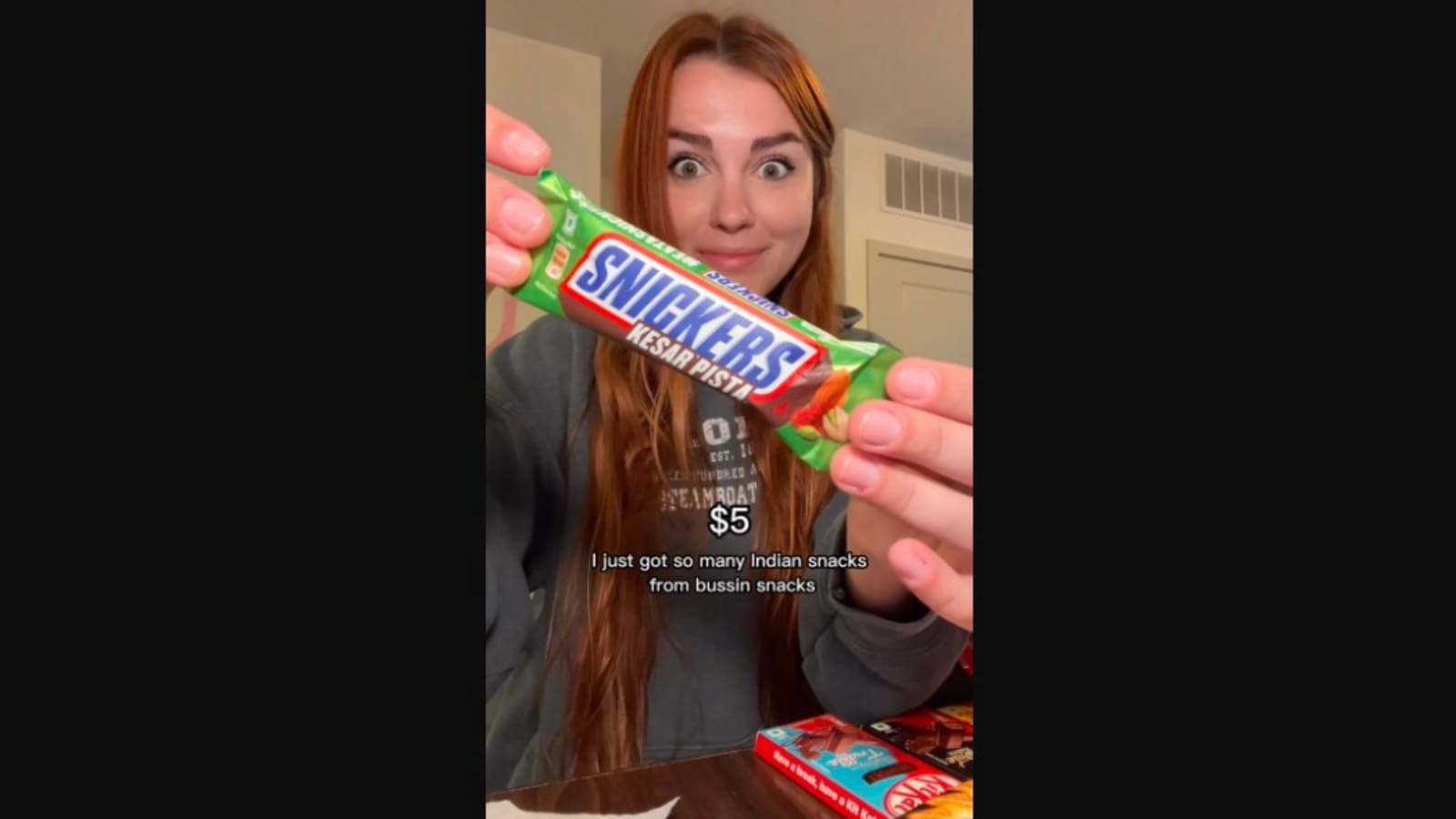 Foreigner eats Indian snacks for a full day. Watch how she reacts to