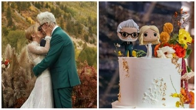 James Gunn and Jennifer Holland tied the knot last week. James Gunn and Jennifer Holland tied the knot last week.