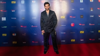 Karan Tacker on the red carpet of the opening night of the Yellowstone International Film Festival. 