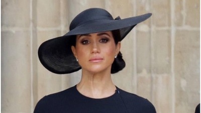 Meghan Markle: Meghan Markle at the funeral of Queen Elizabeth II. Meghan Markle: Meghan Markle at the funeral of Queen Elizabeth II.