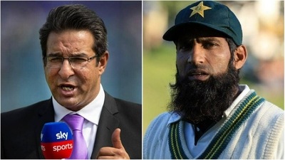 Wasim Akram; Mohammad Yousuf (File) Wasim Akram; Mohammad Yousuf (File)