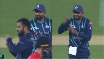 Mohammad Nawaz and Babar Azam (Twitter) Mohammad Nawaz and Babar Azam (Twitter)