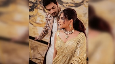 Sharing a series of her pre-wedding cocktail party images, Richa Chadha captioned her post, "“ I hide YOU in my eyes “ ~ Rumi #RiAli blessed." (Instagram/@therichachadha) Sharing a series of her pre-wedding cocktail party images, Richa Chadha captioned her post, "“ I hide YOU in my eyes “ ~ Rumi #RiAli blessed." (Instagram/@therichachadha)