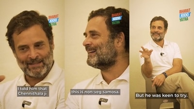 Congress leader Rahul Gandhi during the Kerala leg of the Bharat Jodo Yatra. (Twitter / @bharatjodo) Congress leader Rahul Gandhi during the Kerala leg of the Bharat Jodo Yatra. (Twitter / @bharatjodo)