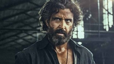 Hrithik Roshan plays a dreaded gangster Vedha in Vikram Vedha. Hrithik Roshan plays a dreaded gangster Vedha in Vikram Vedha. 