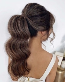 Messy ponytail hairstyle (pinterest)