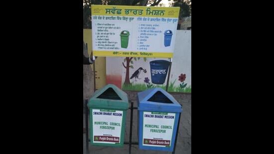 In the nationwide rankings as well, Ferozepur improved its position, going from 76th place last year to 64th this year by securing 4,645 marks out of 6,000. (HT Photo)