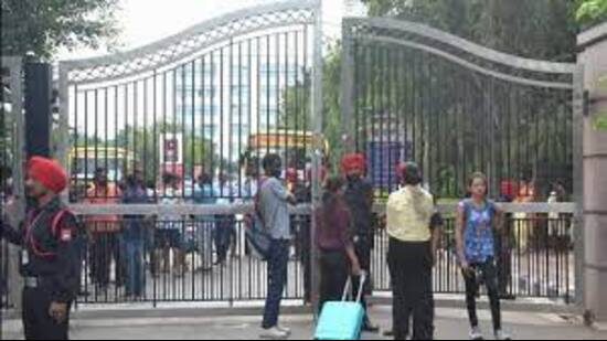 A Kharar court on Saturday gave the police two more days for further interrogation of Sanjeev Singh, the army man arrested in connection with the Chandigarh University video leak. (HT File)