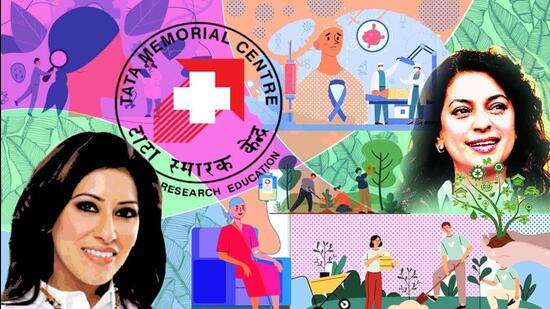 Ever since she lost her own father and brother –in- law within the span of a year to the disease, Mirpuri has demonstrated peerless dedication to help raise funds for the hospital’s financially- challenged patients, in particular, those who are fighting head and neck cancer and these efforts have resulted in a sum of over ₹8 crore being donated towards the cause till date. (HT Illustration)